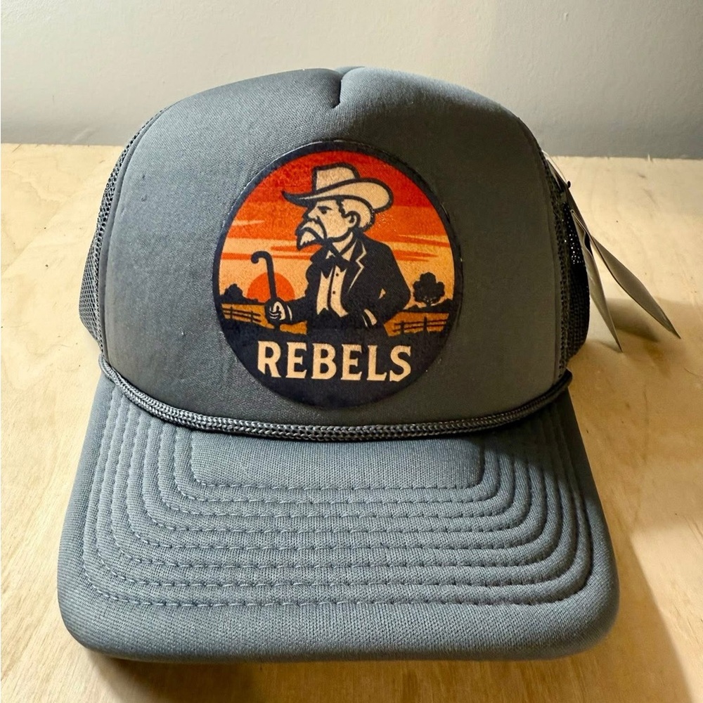 Rebels Gray Trucker Hat